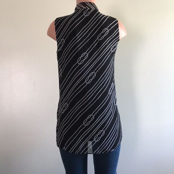 Susan Graver Sleevless Lined Chiffon Tunic - Picture 5 of 7